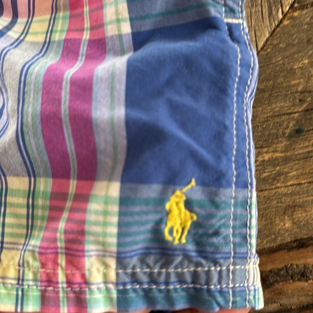Polo by Ralph Lauren Blue and Pink Plaid Shorts - Picture 4 of 6